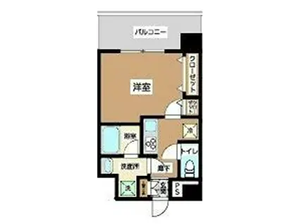 JU TOWER FRONT 北斎ST(1K/7階)の間取り写真