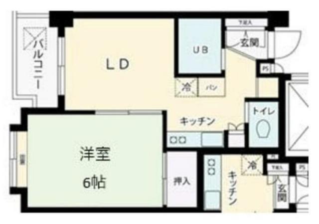ホワイトメゾン南与野(1LDK/3階)の間取り写真
