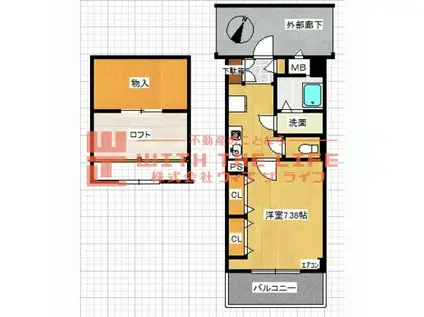 第1光和ビル(1K/3階)の間取り写真