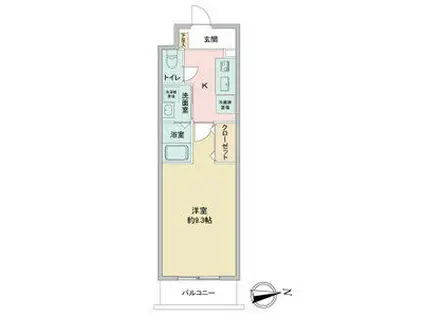 KDXレジデンス今池(1K/5階)の間取り写真