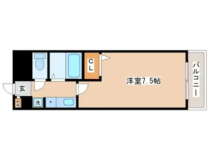 フェニックスKI(1K/5階)の間取り写真