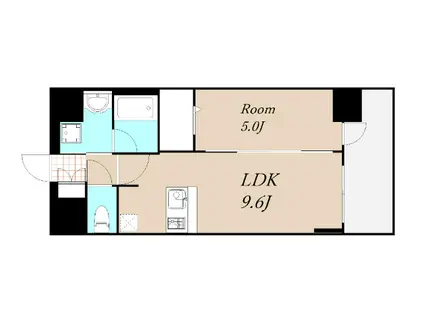 プレサンス梅田東クォーレ(1LDK/14階)の間取り写真