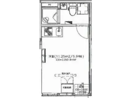 URBAN STAGE 不動前(ワンルーム/2階)の間取り写真