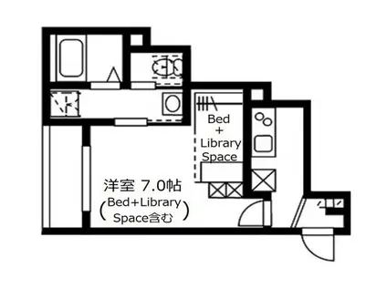 CALORE川崎(1K/3階)の間取り写真