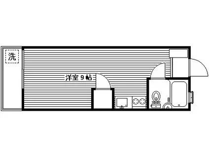 コーポセブン(ワンルーム/1階)の間取り写真