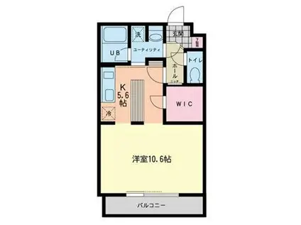 レゴリス成城I(1DK/3階)の間取り写真