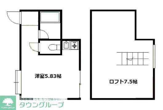 セゾン茅ヶ崎(ワンルーム/1階)の間取り写真