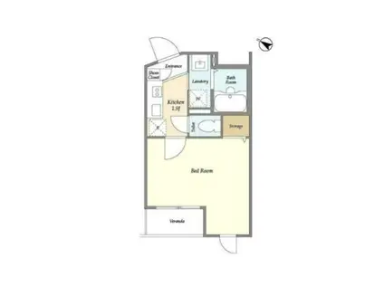 DELCCS田園調布(1K/3階)の間取り写真