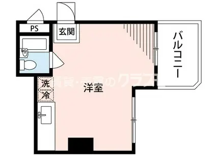 ボンジョルノ難波(ワンルーム/10階)の間取り写真