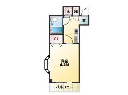 駒込大河原ビル(1K/4階)の間取り写真