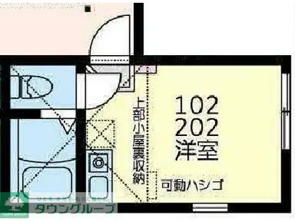 コート・ライズ神大寺(ワンルーム/2階)の間取り写真