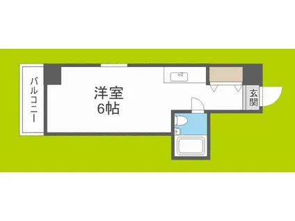 オフィスポート本町ウエスト(ワンルーム/3階)の間取り写真