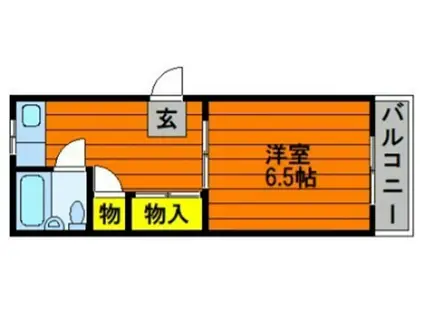 Tコーポ(1K/3階)の間取り写真