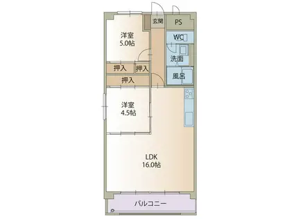 マーキュリーアット(3LDK/6階)の間取り写真
