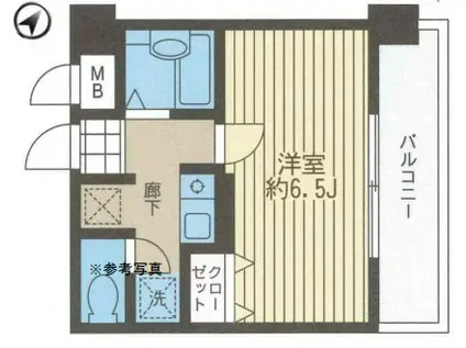 S-FORT舞浜(1K/5階)の間取り写真