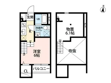 MARVELOUS(ワンルーム/2階)の間取り写真