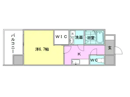 ラプエルタ(2LDK/2階)の間取り写真