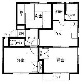 リベラルさくら(3DK/2階)の間取り写真
