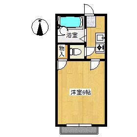 コーポミラクル(1K/1階)の間取り写真