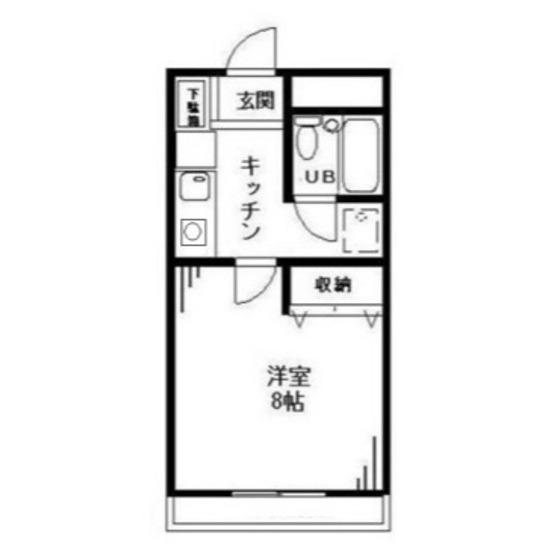 キャラ目白(1K/2階)の間取り写真