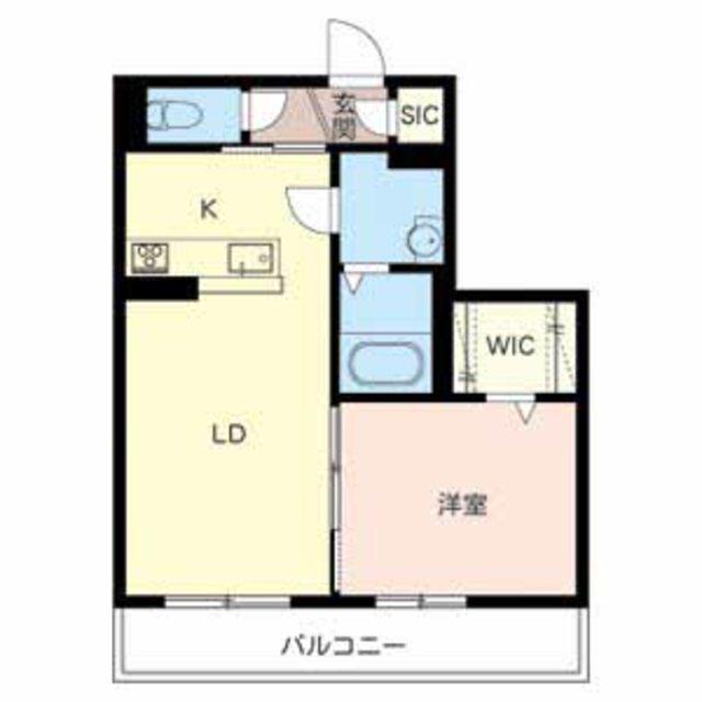 メゾン中寿(1LDK/1階)の間取り写真
