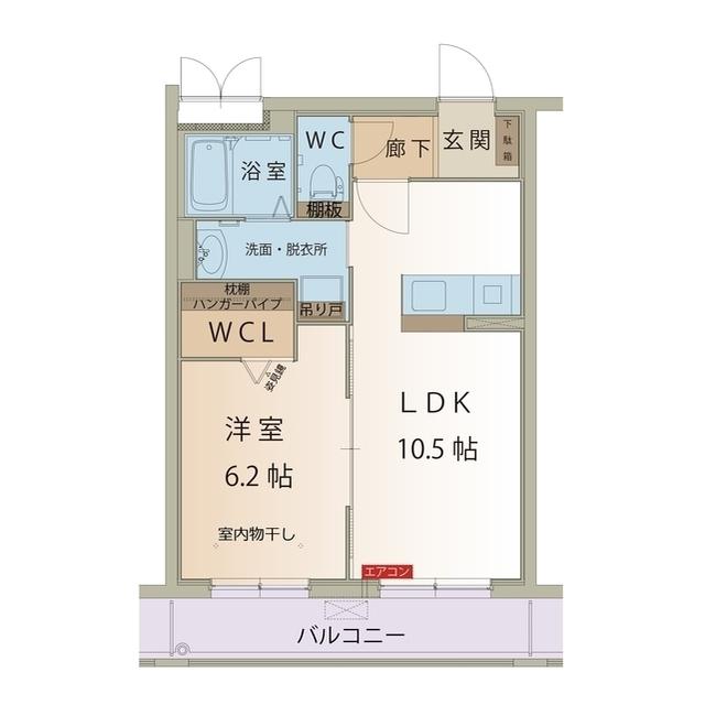 アメイジング パレス(1LDK/2階)の間取り写真