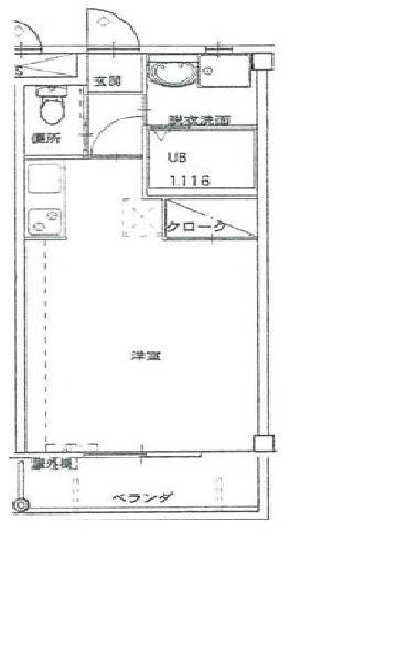 グランメゾン21(ワンルーム/3階)の間取り写真