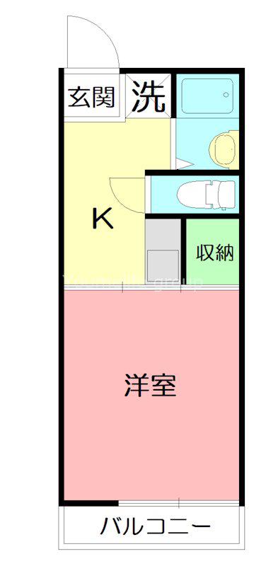 ドリームハイツA(1K/1階)の間取り写真