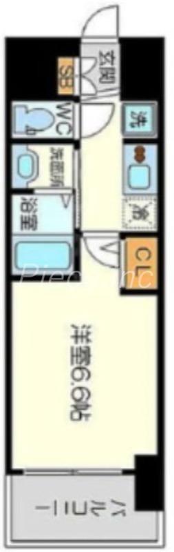 エステムコート新大阪14アイシー(1K/7階)の間取り写真
