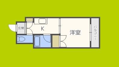 DO大阪港(1K/4階)の間取り写真