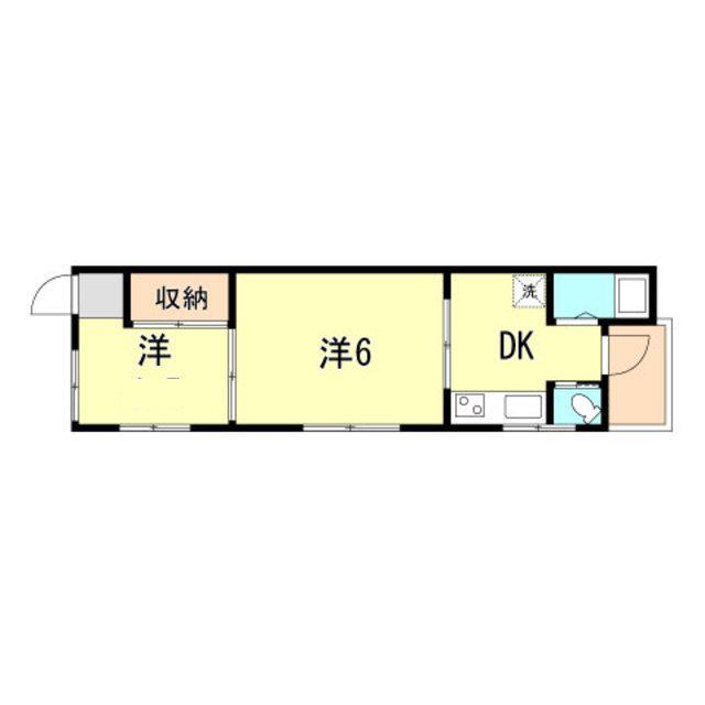 OHANA KOBE(2DK/1階)の間取り写真