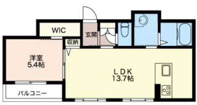  アルページュ(1LDK/3階)の間取り写真