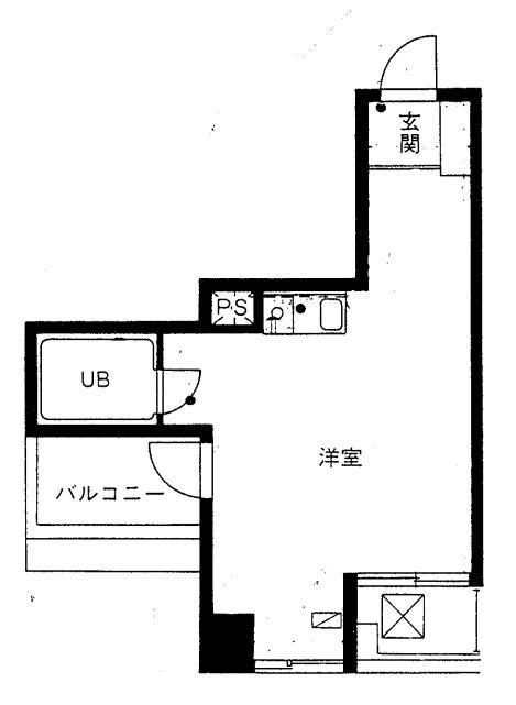 日本橋センチュリー21(ワンルーム/4階)の間取り写真