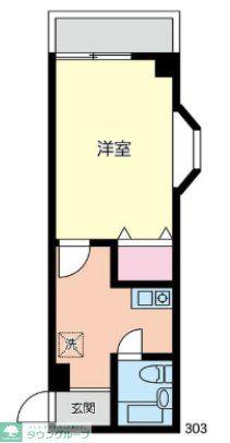 調布FTビル(1K/3階)の間取り写真