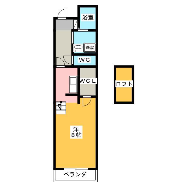 GRACE COURT SHIZUOKA(ワンルーム/4階)の間取り写真