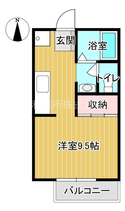 PANA川豊(ワンルーム/2階)の間取り写真