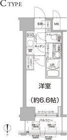 エスリード大阪上本町グリーズ(1K/3階)の間取り写真