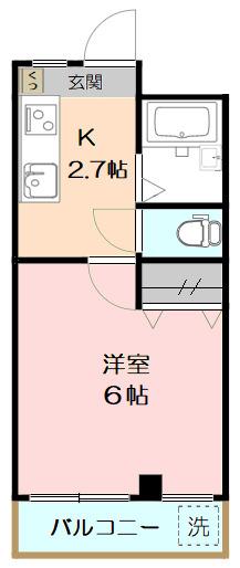 コーポ吉田(1K/3階)の間取り写真