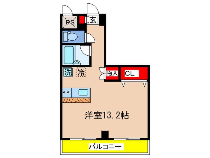 ベルコート日吉アネックス(ワンルーム/4階)の間取り写真