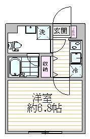 エスジーコートときわ台(1K/4階)の間取り写真