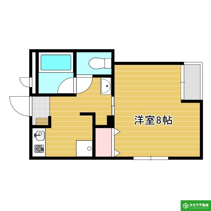ハイツフォレスタ(1K/1階)の間取り写真