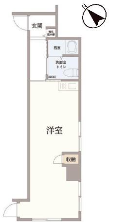 赤坂山王プラザ(ワンルーム/3階)の間取り写真