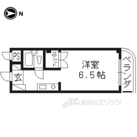 クリオ西口(1K/3階)の間取り写真