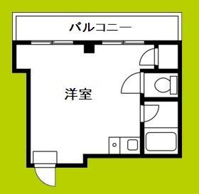 ビクトリーマンション雅(ワンルーム/5階)の間取り写真