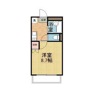 アネックス香久山(1K/2階)の間取り写真