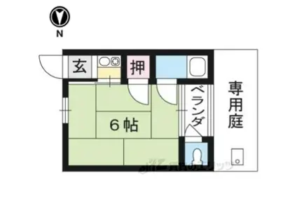 ヒサマツ荘(1K/1階)の間取り写真