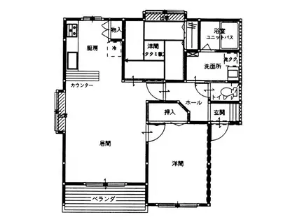 創建ハイツVIII(2LDK/2階)の間取り写真