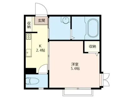 シャーメゾン・N-A(1K/1階)の間取り写真