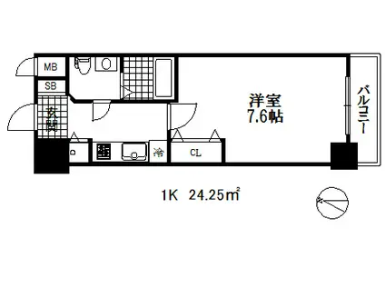 エスレジデンス神戸磯上通(1K/11階)の間取り写真