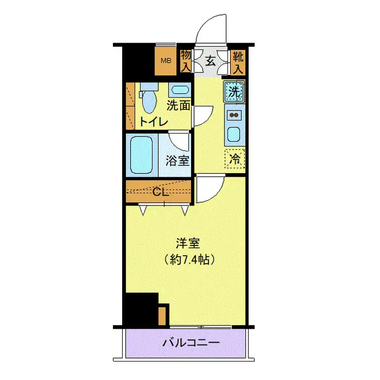 プレール・ドゥーク木場駅前 3階階 間取り